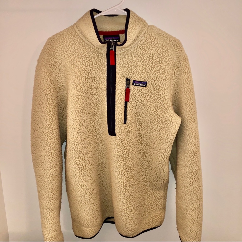 Patagonia Men’s Retro Pile Pullover | M | Khaki